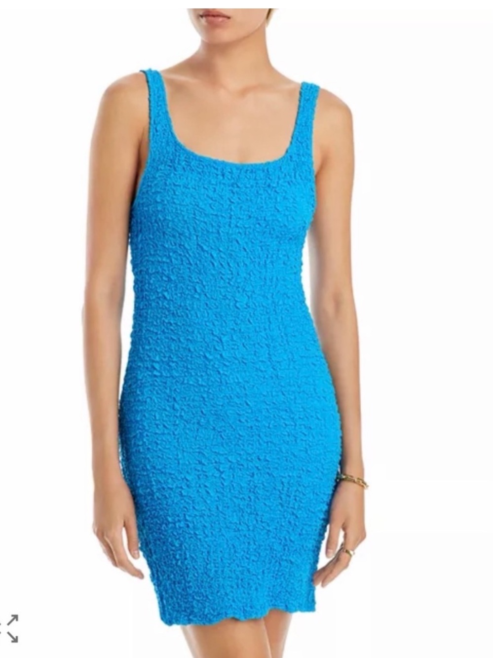 Rails Bright Blue Textured Tank Mini Dress, NWT, size medium